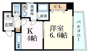 ラフォンテ三宮旭の物件間取画像